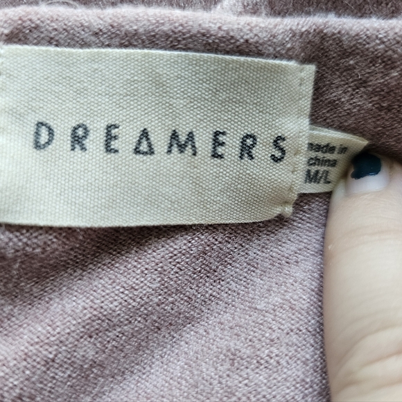 Dreamers Mauve V-Neck Sweater - Picture 5 of 6